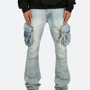 mnml B480 Cargo Flare Denim - Vintage Blue Size 38Vintage Blue / 38